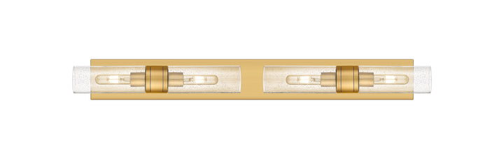 Innovations Lighting Boreas 8" Bath Vanity Light - Brushed Brass Vanity Lights Innovations Lighting Seedy ; Glass Type: Seedy  