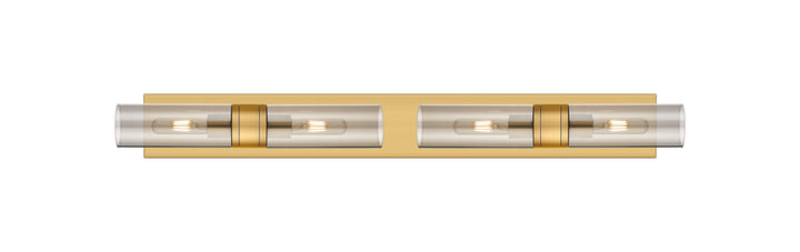 Innovations Lighting Boreas 8" Bath Vanity Light - Brushed Brass Vanity Lights Innovations Lighting Light Smoke ; Glass Type: Smoked  