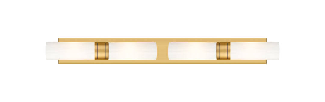 Innovations Lighting Boreas 8" Bath Vanity Light - Brushed Brass Vanity Lights Innovations Lighting Striped White ; Glass Type: Frosted  