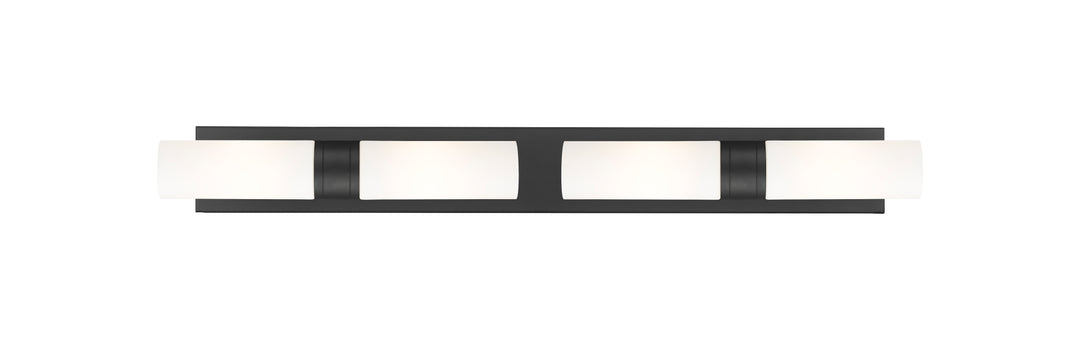 Innovations Lighting Boreas 8" Bath Vanity Light - Matte Black Vanity Lights Innovations Lighting White ; Glass Type: Frosted  