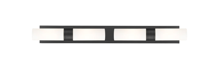 Innovations Lighting Boreas 8" Bath Vanity Light - Matte Black Vanity Lights Innovations Lighting White ; Glass Type: Frosted  