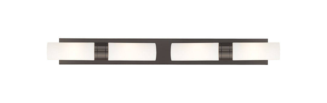 Innovations Lighting Boreas 8" Bath Vanity Light - Oil Rubbed Bronze Vanity Lights Innovations Lighting Striped White ; Glass Type: Frosted  