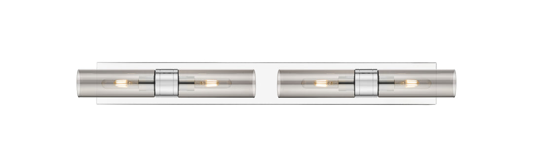 Innovations Lighting Boreas 8" Bath Vanity Light - Polished Chrome Vanity Lights Innovations Lighting Light Smoke ; Glass Type: Smoked  