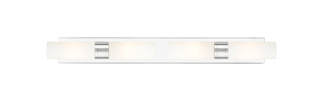 Innovations Lighting Boreas 8" Bath Vanity Light - Polished Chrome Vanity Lights Innovations Lighting Striped White ; Glass Type: Frosted  