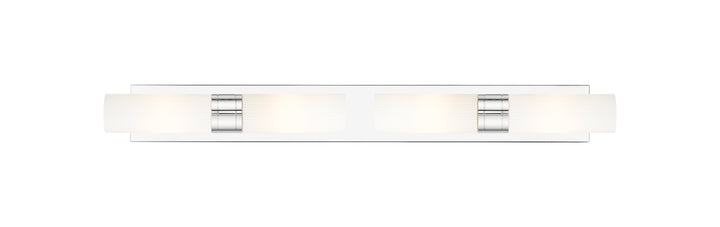 Innovations Lighting Boreas 8" Bath Vanity Light - Polished Chrome Vanity Lights Innovations Lighting Striped White ; Glass Type: Frosted  