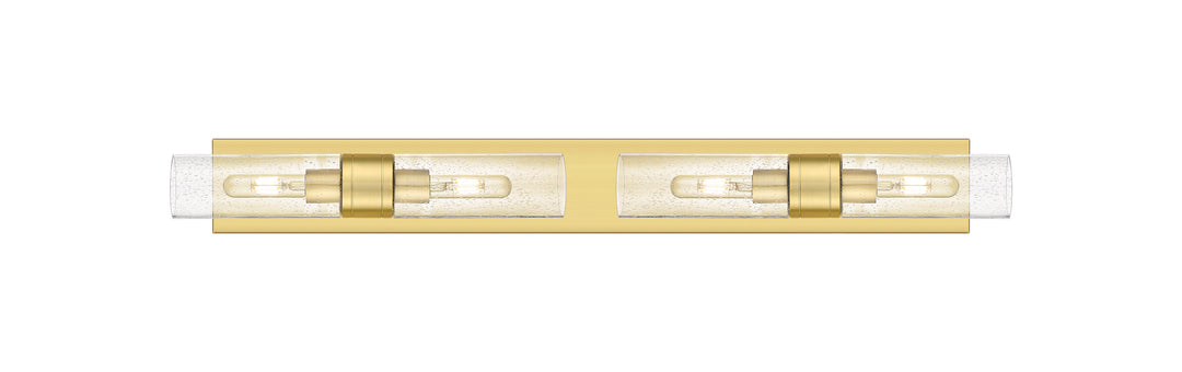 Innovations Lighting Boreas 8" Bath Vanity Light - Satin Gold Vanity Lights Innovations Lighting Seedy ; Glass Type: Seedy  