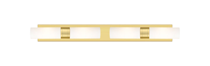 Innovations Lighting Boreas 8" Bath Vanity Light - Satin Gold Vanity Lights Innovations Lighting White ; Glass Type: Frosted  