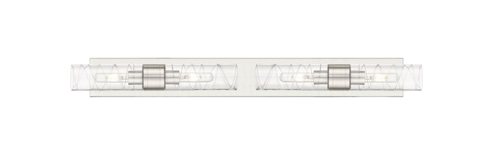 Innovations Lighting Boreas 8" Bath Vanity Light - Satin Nickel Vanity Lights Innovations Lighting Deco Swirl ; Glass Type: Transparent  