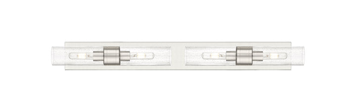 Innovations Lighting Boreas 8" Bath Vanity Light - Satin Nickel Vanity Lights Innovations Lighting Seedy ; Glass Type: Seedy  