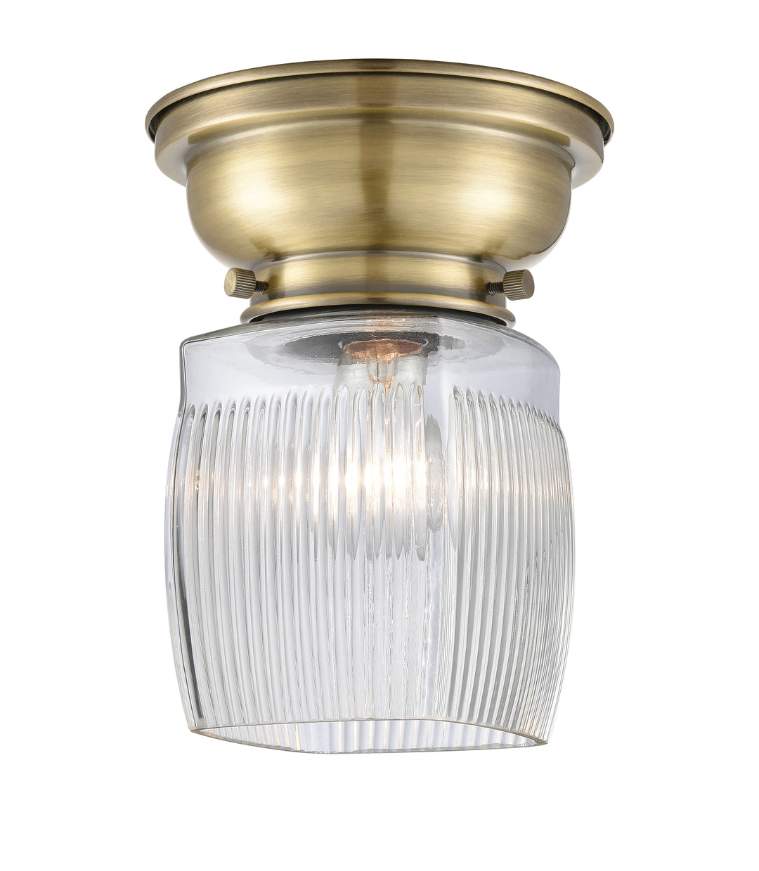 Innovations Lighting Colton Flush Mount - Antique Brass