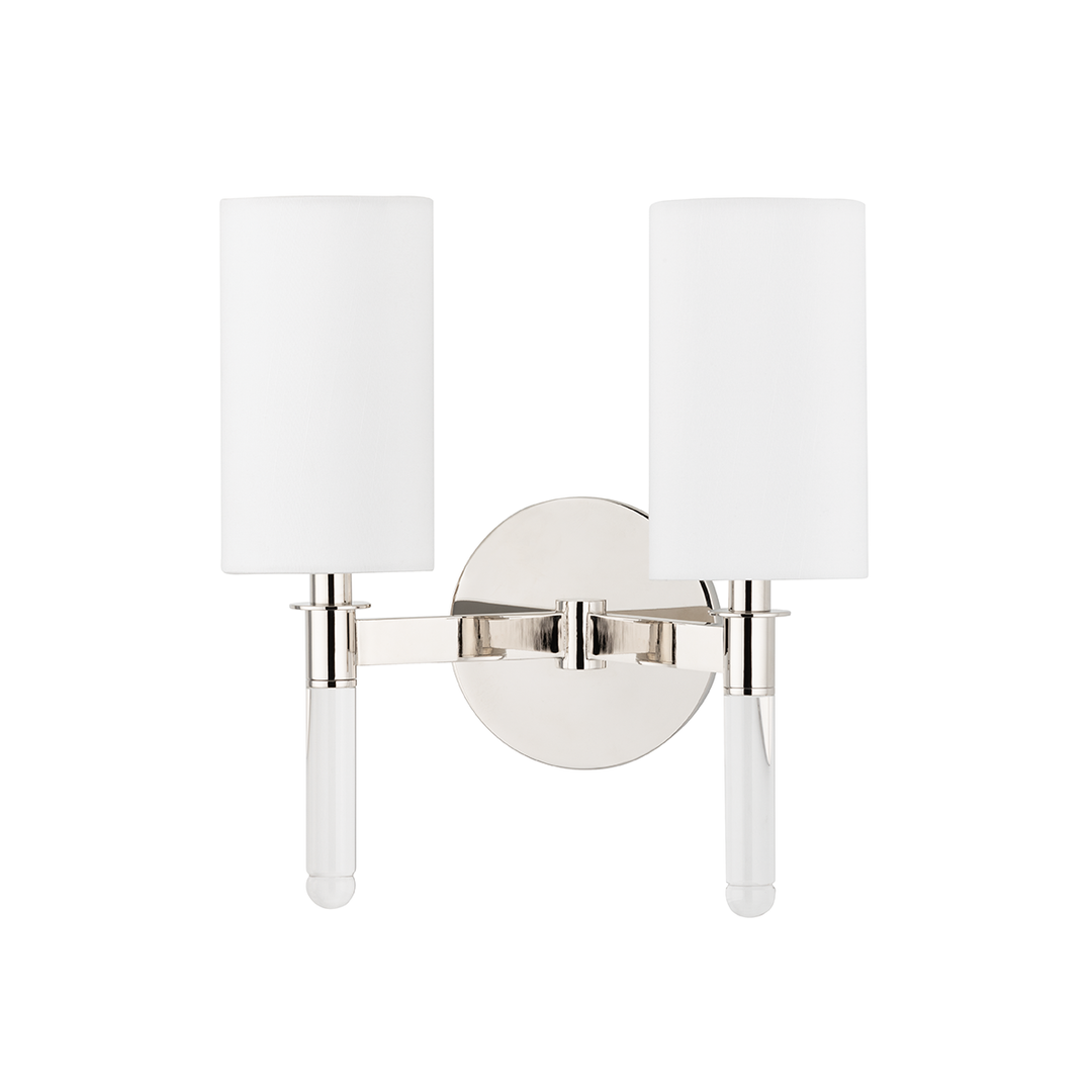 Hudson Valley Lighting Wylie Wall Sconce Wall Sconces Hudson Valley Lighting Polished Nickel  