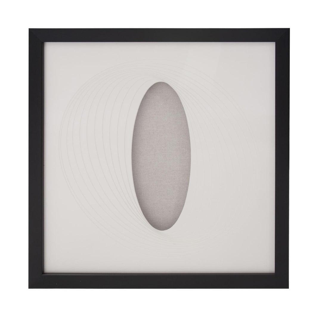 Howard Elliott Collection Dimensional Paper Oval Shadowbox Art Wall Decor Howard Elliott Collection   