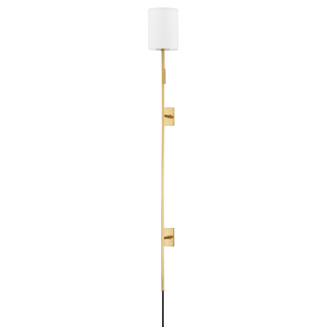 Hudson Valley Lighting Jennings Plug-in Sconce Wall Sconces Hudson Valley Lighting Aged Brass  