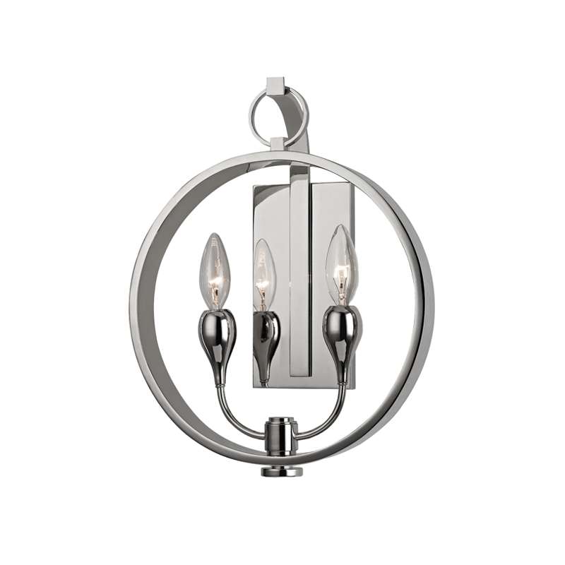 Hudson Valley Lighting Dresden Wall Sconce Wall Sconces Hudson Valley Lighting Polished Nickel  