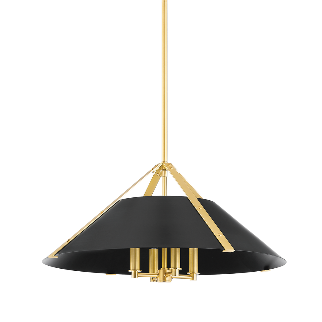 Hudson Valley Lighting RAYMOND Pendant Pendants Hudson Valley Lighting Aged Brass/soft Black  