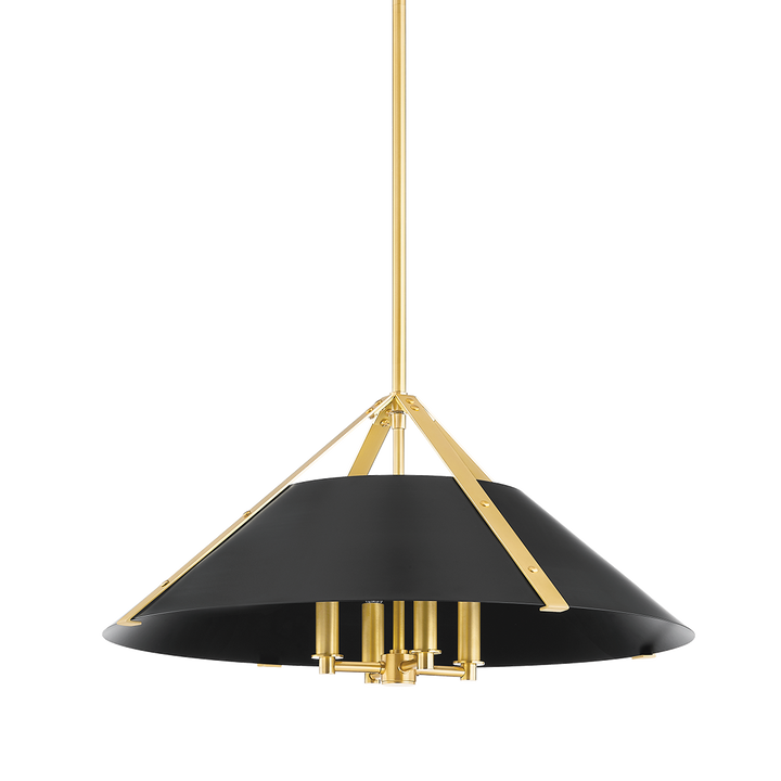 Hudson Valley Lighting RAYMOND Pendant Pendants Hudson Valley Lighting Aged Brass/soft Black  