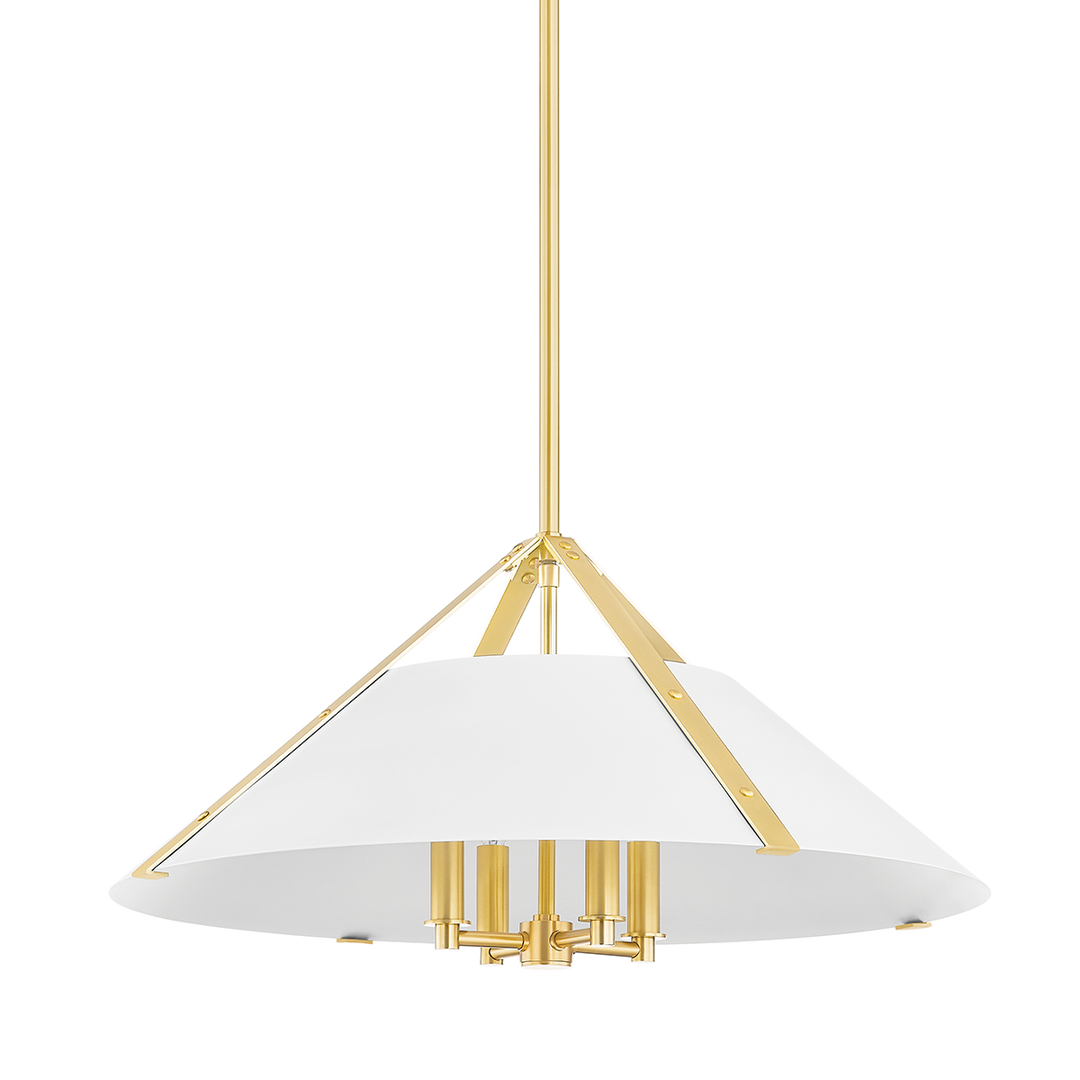 Hudson Valley Lighting RAYMOND Pendant Pendants Hudson Valley Lighting AGED BRASS/SOFT WHITE  