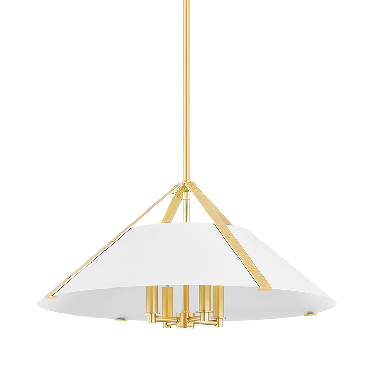 Hudson Valley Lighting RAYMOND Pendant Pendants Hudson Valley Lighting AGED BRASS/SOFT WHITE  