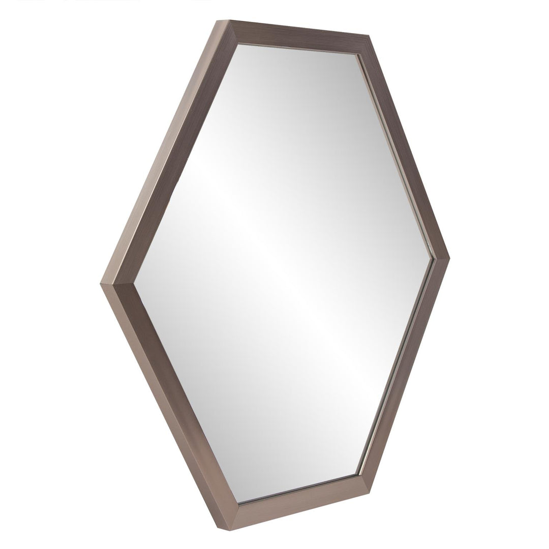 Howard Elliott Collection Graphite Foil Hexagonal Mirror Mirrors Howard Elliott Collection   