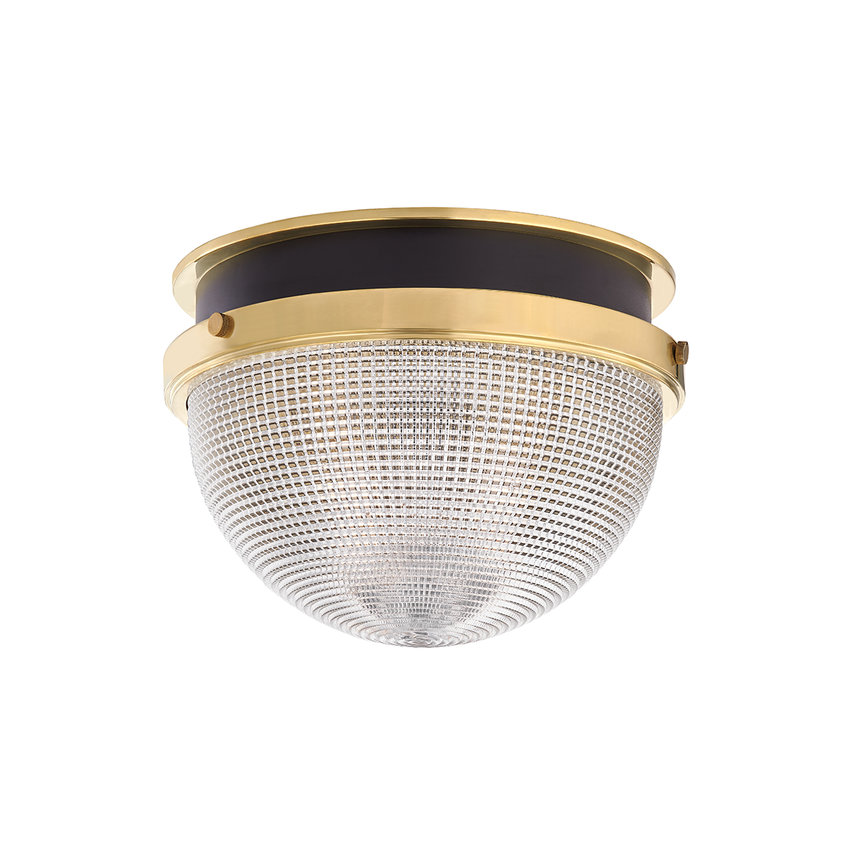 Hudson Valley Lighting Lucien Flush Mount Flush Mount Hudson Valley Lighting Aged Brass/black  