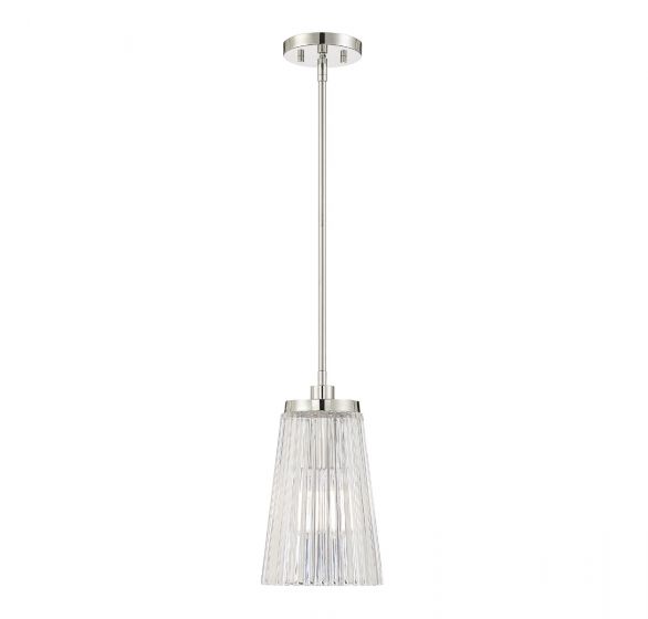 Essentials Chantilly Pendant Pendant Essentials Polished Nickel 1 