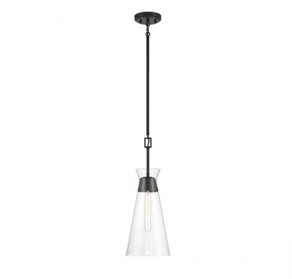 Essentials Lakewood Pendant Pendant Essentials Matte Black 1 