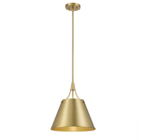 Essentials Willis Pendant Pendant Essentials Warm Brass 1 