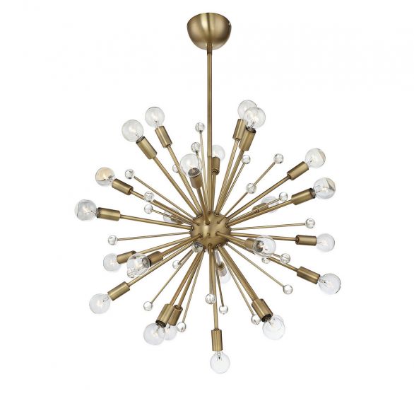 Essentials Galea Chandelier Chandelier Essentials Warm Brass 24 