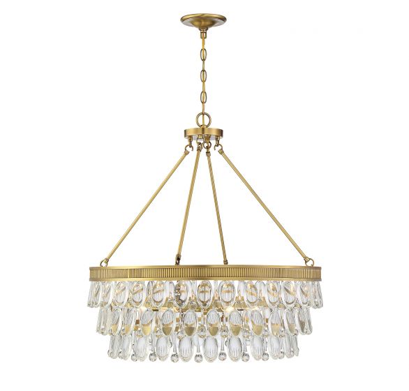 Savoy House Windham Pendant Pendants Savoy House Warm Brass 6 