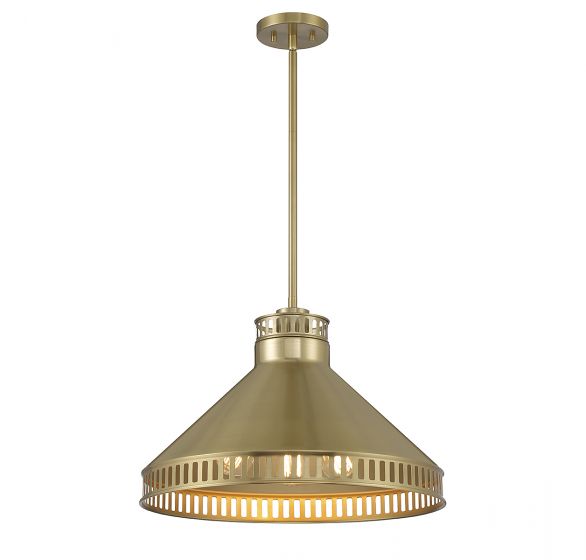 Essentials Seagram Pendant Pendant Essentials Warm Brass 3 