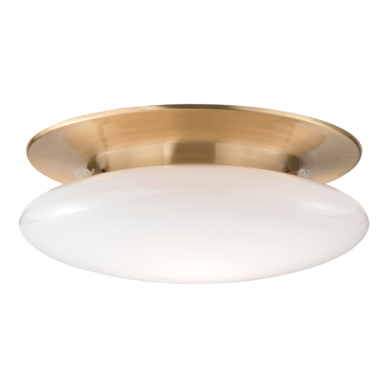 Hudson Valley Lighting Irvington Flush Mount Flush Mount Hudson Valley Lighting Satin Brass  