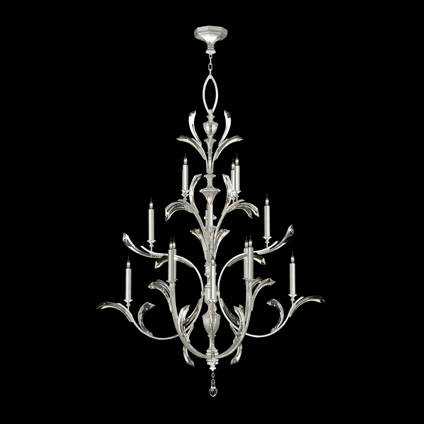 Fine Art Handcrafted Lighting Beveled Arcs Chandelier Chandeliers Fine Art Handcrafted Lighting   