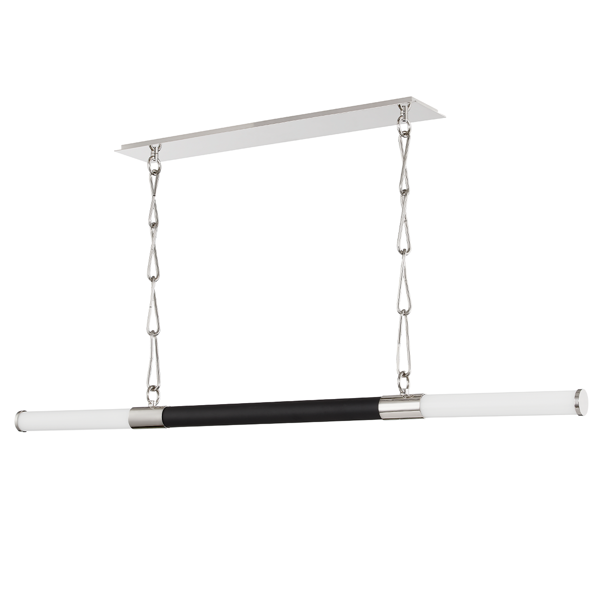 Hudson Valley Lighting Huntington Linear Chandelier Hudson Valley Lighting Polished Nickel/black  