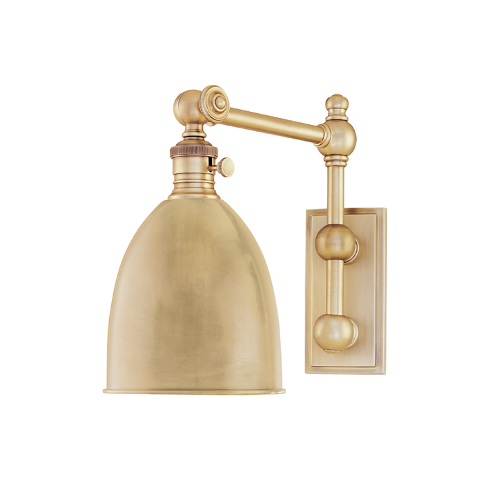 Hudson Valley Lighting Roslyn Wall Sconce Wall Sconces Hudson Valley Lighting Aged Brass  