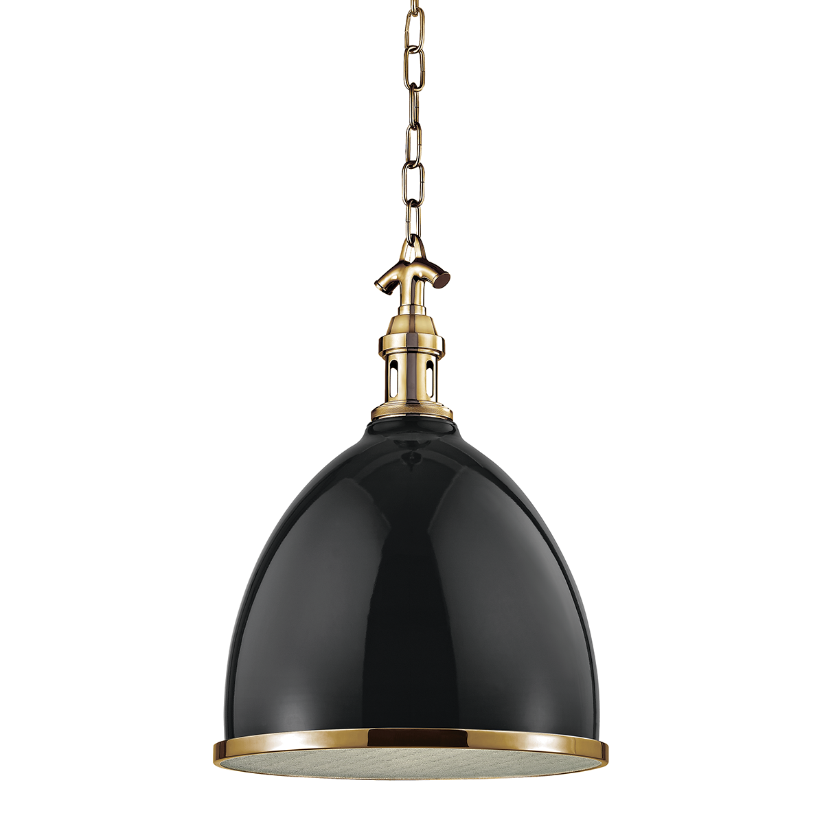 Hudson Valley Lighting Viceroy Pendant Pendant Hudson Valley Lighting Black/aged Brass  