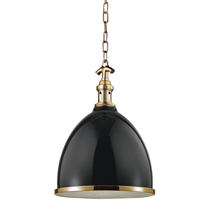 Hudson Valley Lighting Viceroy Pendant Pendants Hudson Valley Lighting Black/aged Brass  