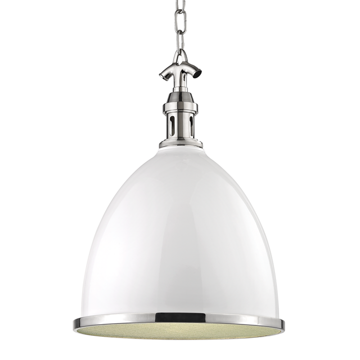 Hudson Valley Lighting Viceroy Pendant Pendants Hudson Valley Lighting White/polished Nickel Combo  