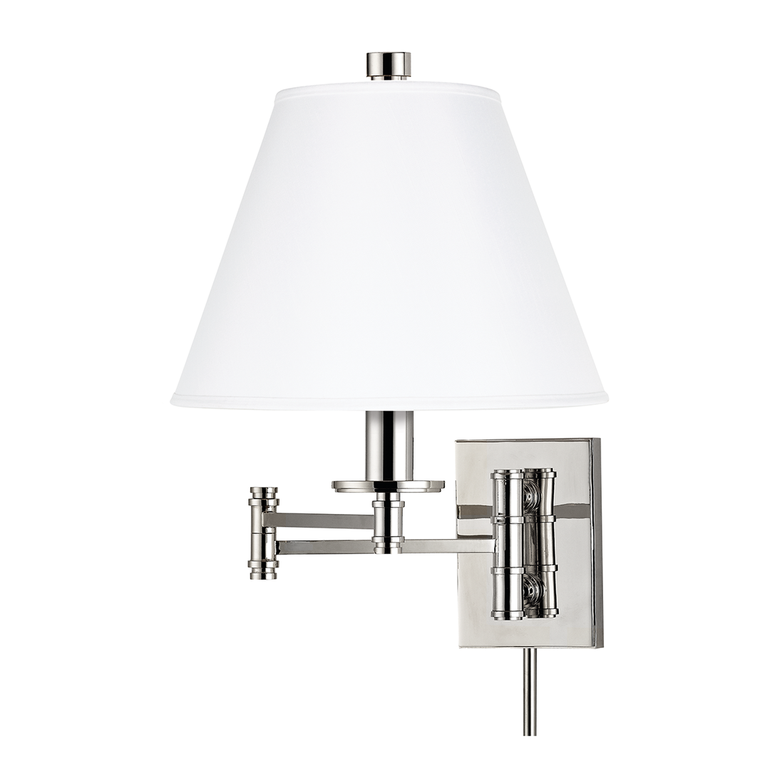 Hudson Valley Lighting Claremont Wall Sconce Wall Sconces Hudson Valley Lighting Polished Nickel  