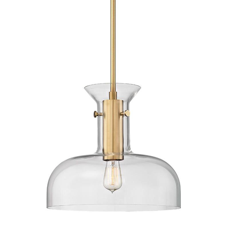 Hudson Valley Lighting Coffey Pendant Pendant Hudson Valley Lighting Aged Brass  