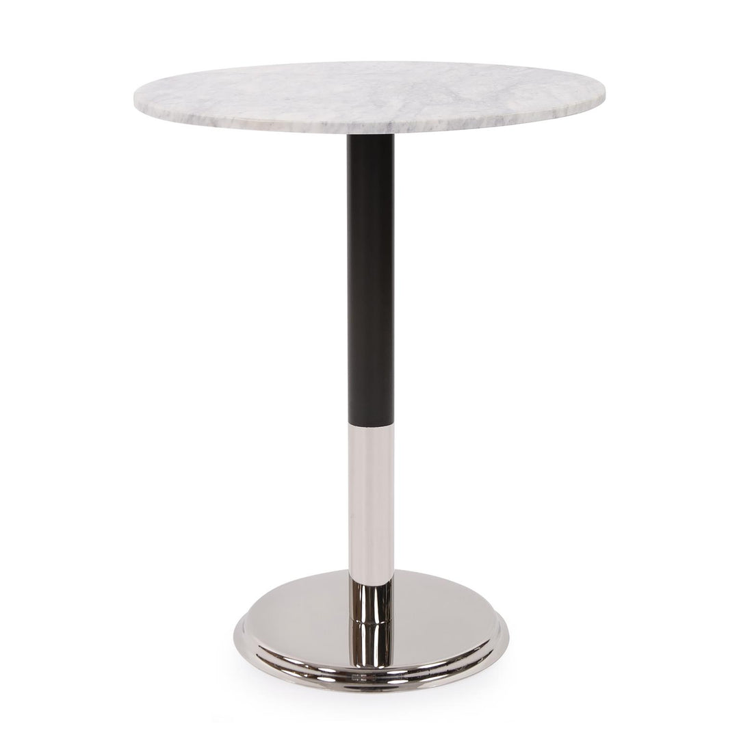 Howard Elliott Collection Micca Club White Marble Bistro Table Decorative Tables Howard Elliott Collection   