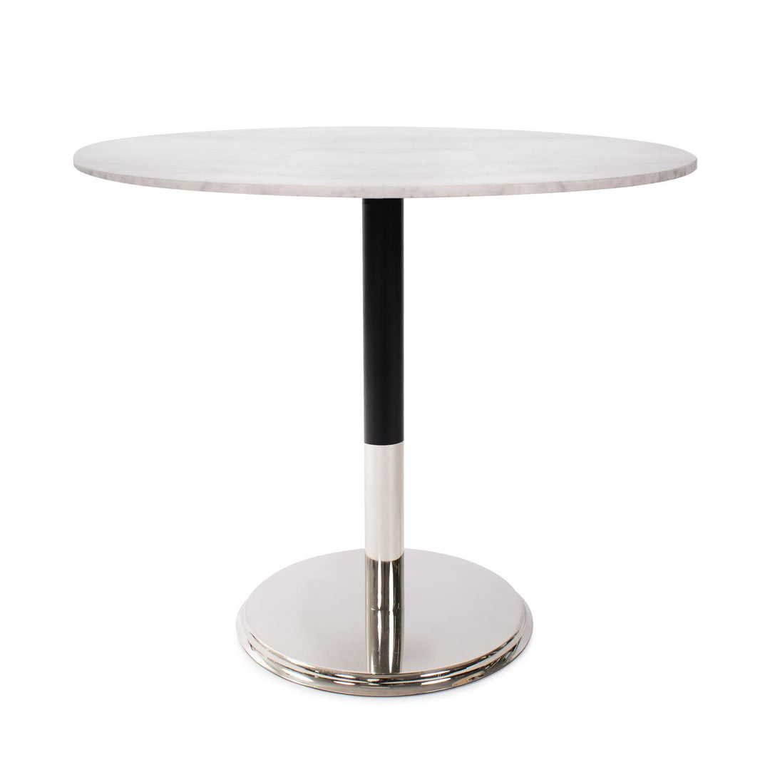 Howard Elliott Collection Micca Bistro Table in White Marble Decorative Tables Howard Elliott Collection   