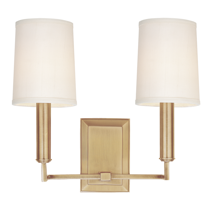 Hudson Valley Lighting Clinton Wall Sconce Wall Sconces Hudson Valley Lighting Aged Brass  