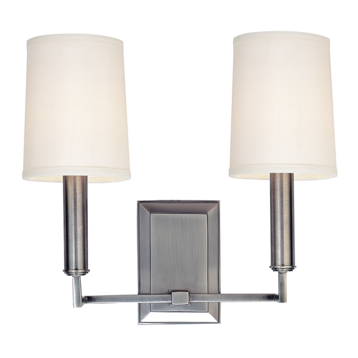 Hudson Valley Lighting Clinton Wall Sconce Wall Sconces Hudson Valley Lighting Polished Nickel  