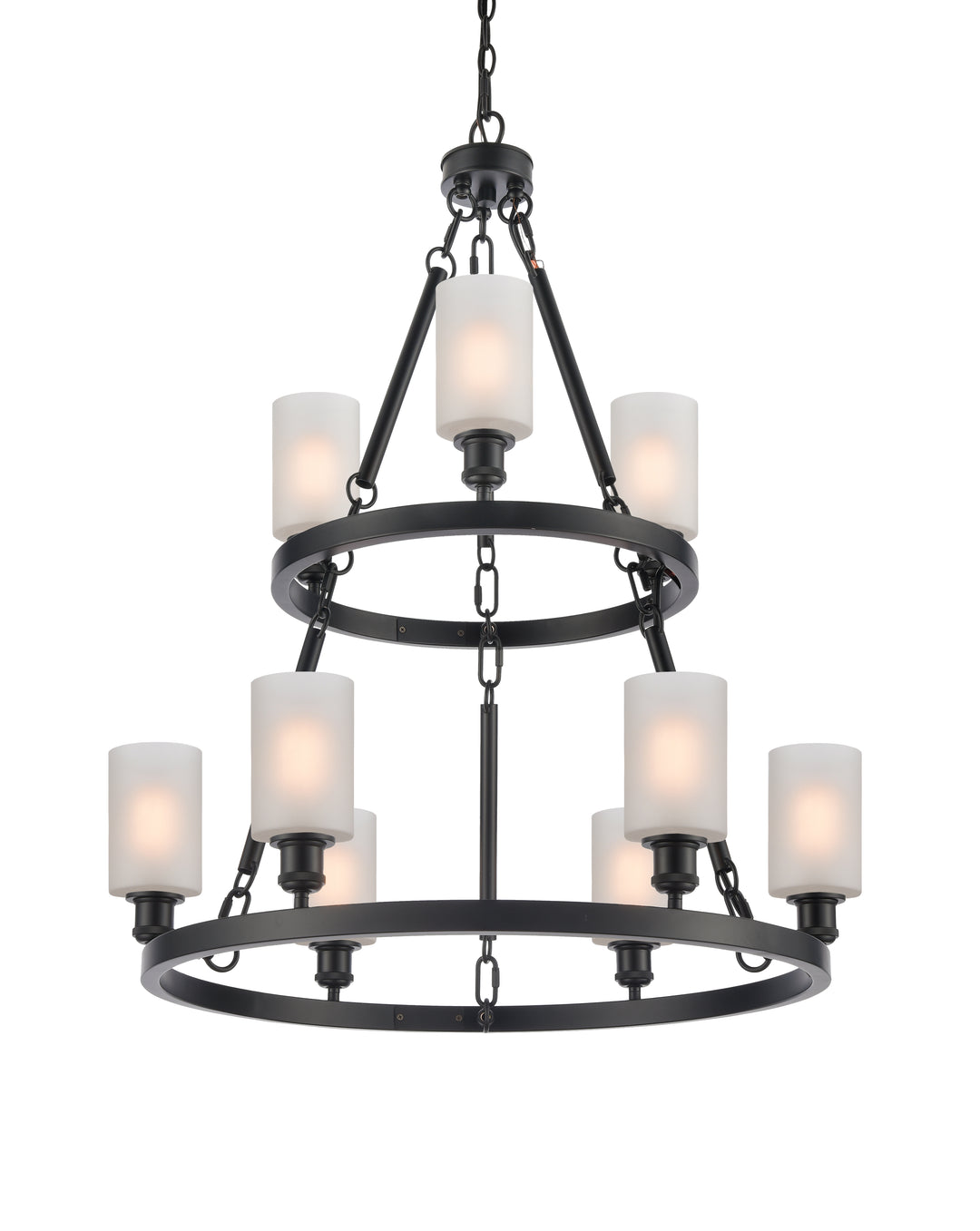 Innovations Lighting Clymer 4" Chandelier - Matte Black Chandeliers Innovations Lighting   