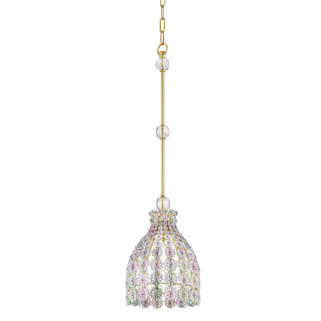 Hudson Valley Lighting Floral Park Pendant Pendants Hudson Valley Lighting Aged Brass  