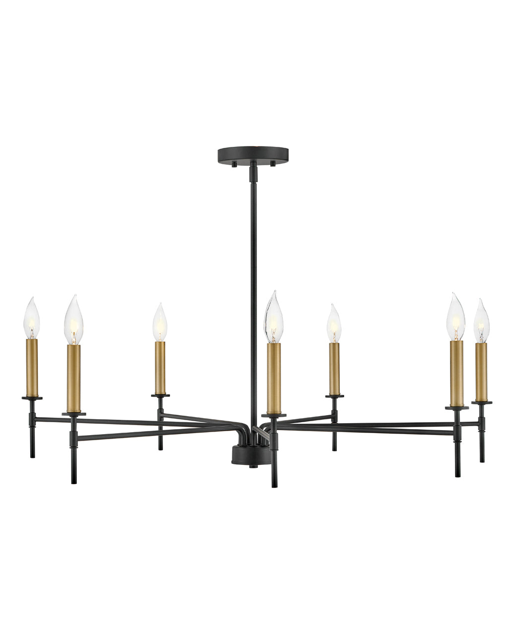 Lark Hux Large Single Tier Chandeliers Lark 36.0x36.0x8.75 Black 