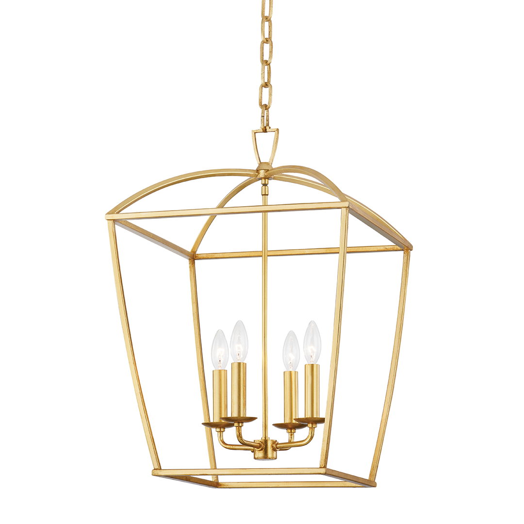 Hudson Valley Lighting Bryant Lantern Pendants Hudson Valley Lighting Gold Leaf  