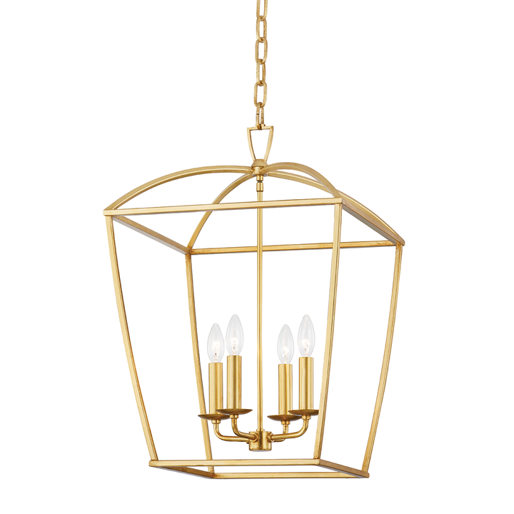 Hudson Valley Lighting Bryant Lantern Pendants Hudson Valley Lighting Gold Leaf  