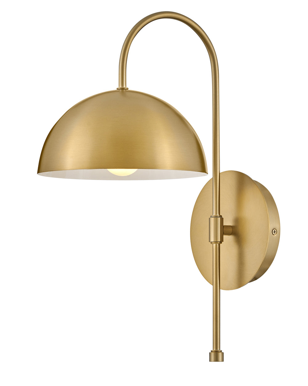 Lark Lou Single Light Sconce Wall Sconces Lark 11.75x8.0x17.0 Lacquered Brass 