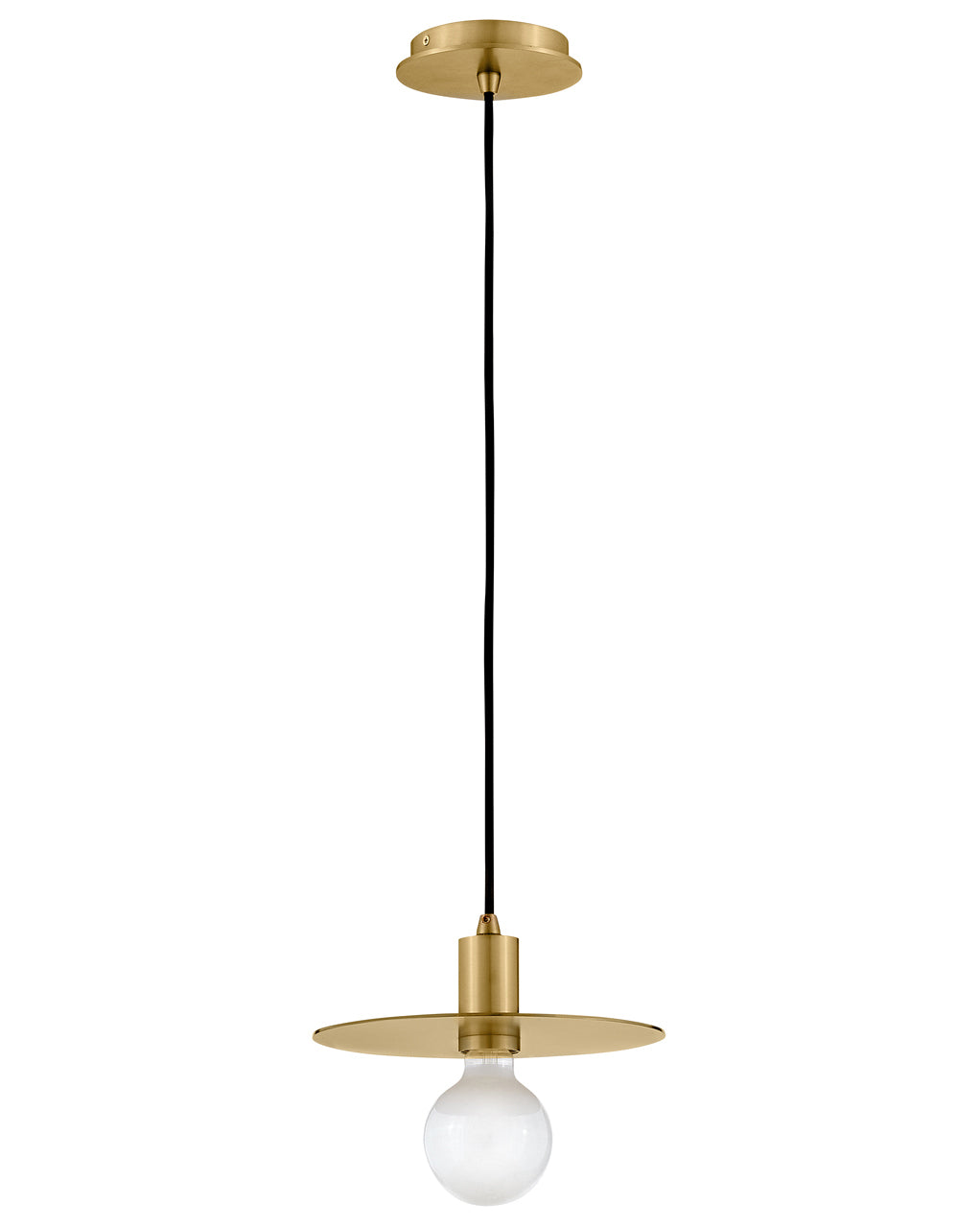 Lark Lulu Small Convertible Pendant Pendants Lark 10.0x10.0x4.0 Lacquered Brass 